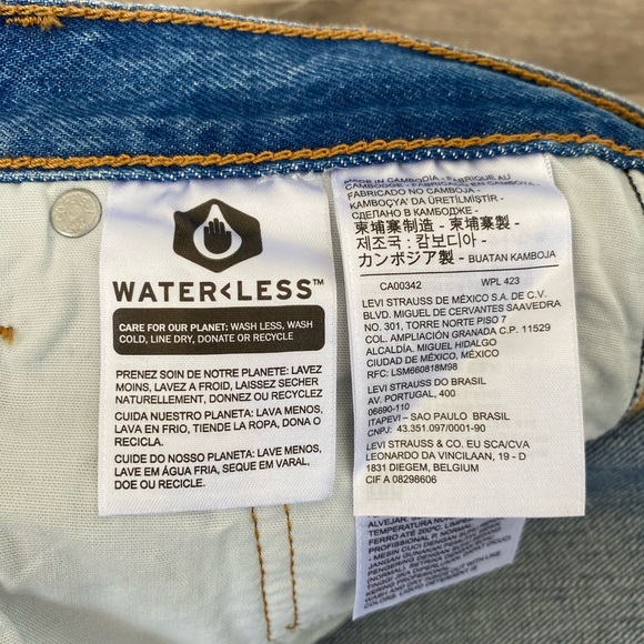 MSRP $98 NWT 24x30 High Rise Levi’s “501 Skinny” Jeans in Can’t Touch This - Picture 7 of 12